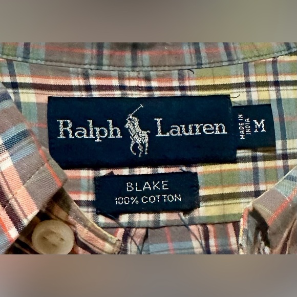 Ralph Lauren Multicolor Plaid Button Up Shirt Medium - Picture 3 of 3